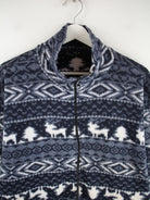 Vintage Fleece Blau XL – Detailansicht Vorderseite