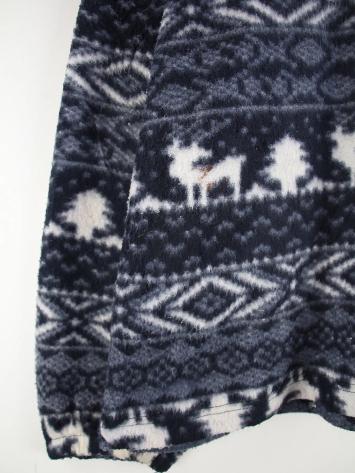 Vintage Fleece Blau XL – Detailbild 1