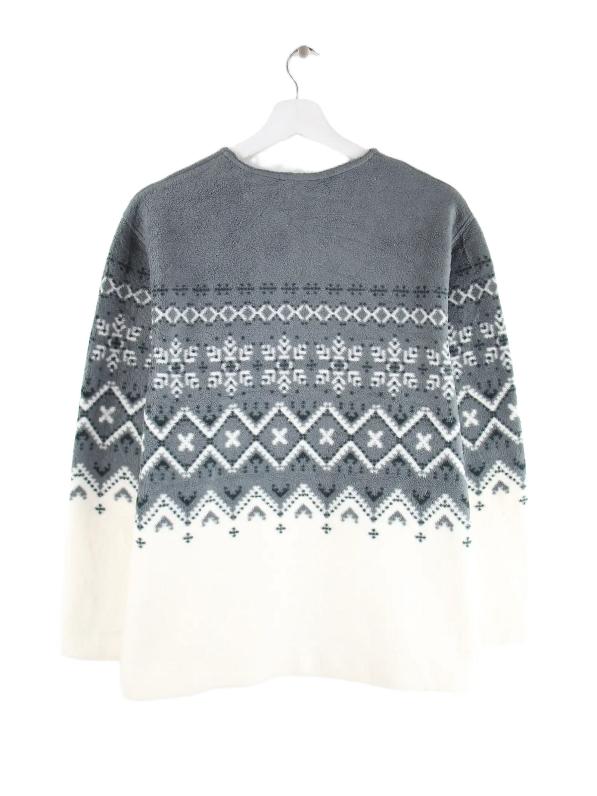 Vintage Fleece Grau L – Rückseite