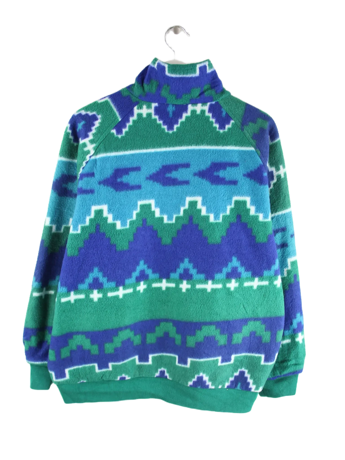 Vintage Fleece Grün L – Rückseite