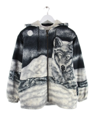 Vintage Fleece Mehrfarbig S – Vorderseite