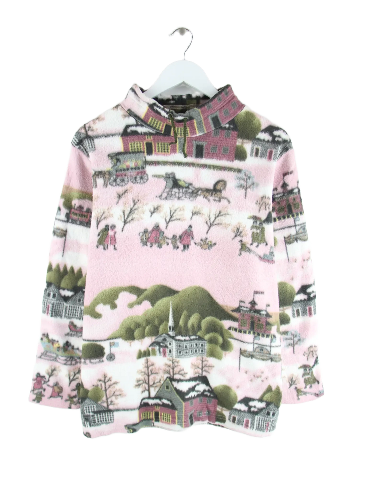 Vintage Fleece Rosa L – Vorderseite