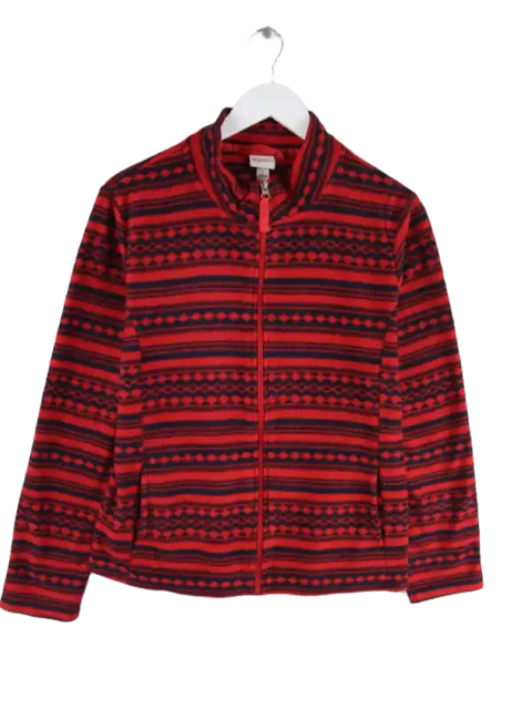 Vintage Fleece Rot L – Vorderseite