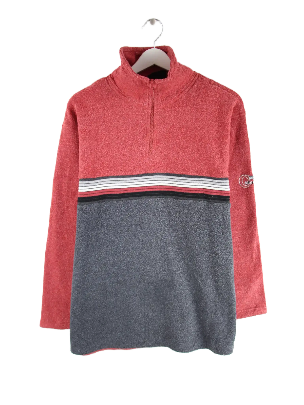 Vintage Fleece Rot M – Vorderseite
