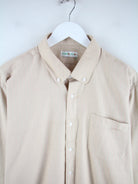 Vintage Freizeit Hemd Beige XL – Detailansicht Vorderseite