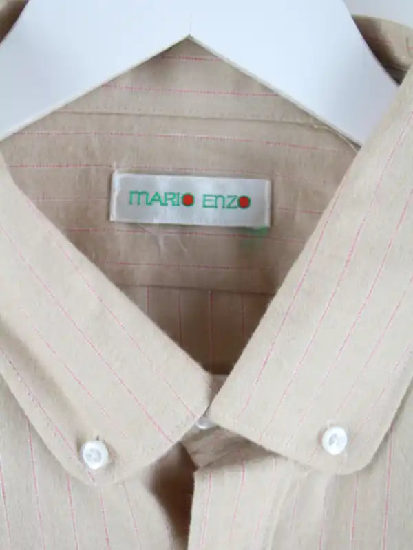 Vintage Freizeit Hemd Beige XL – Etikett