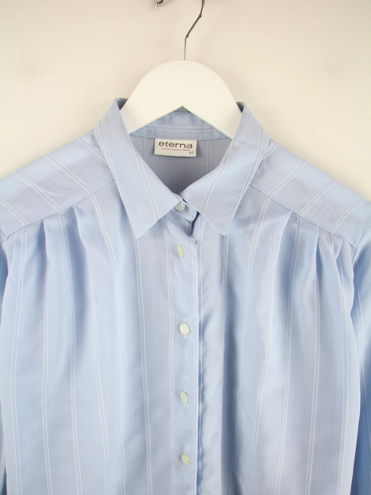 Vintage Hemd Blau L – Etikett