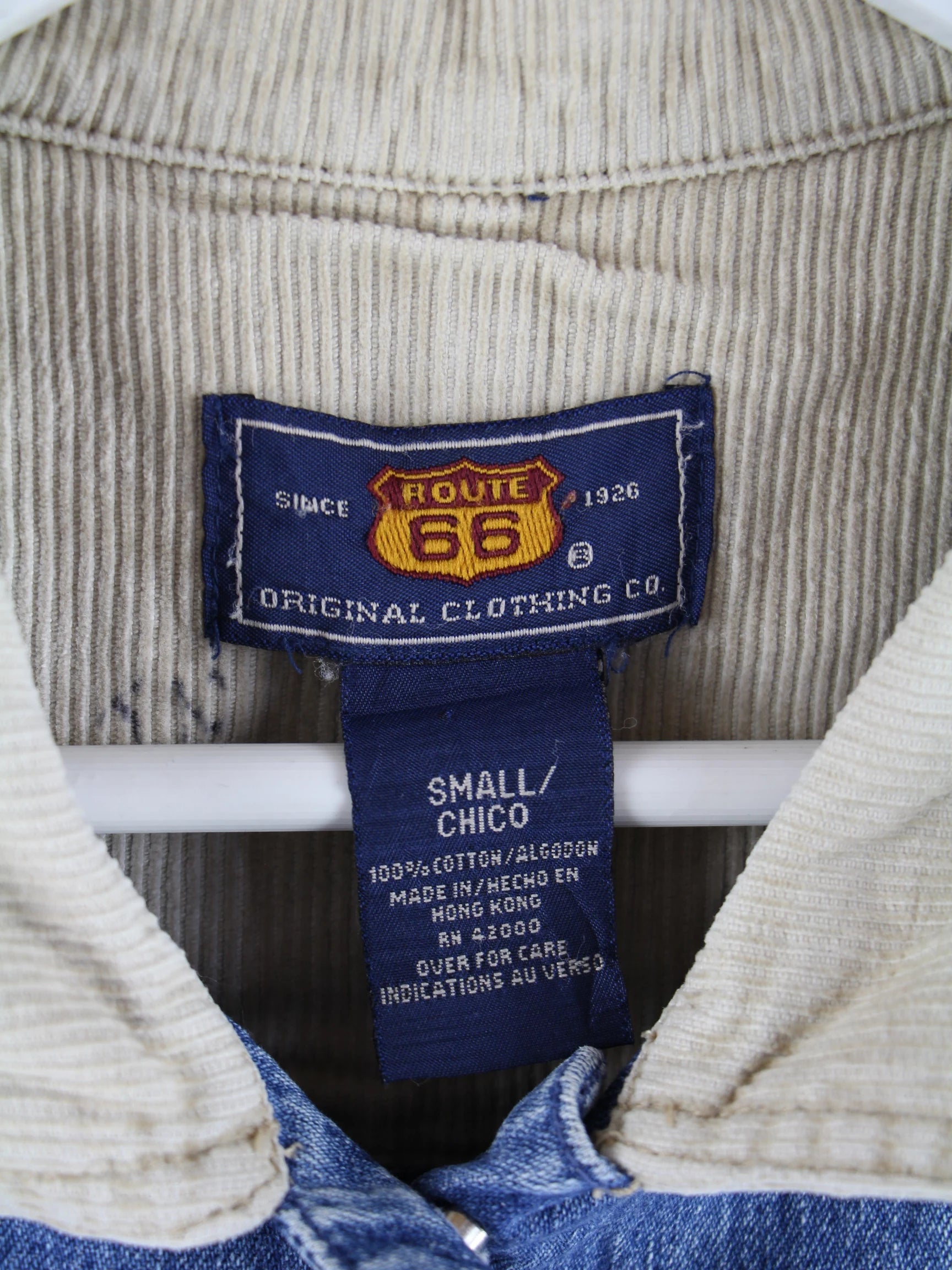 Vintage Jacke Blau S – Etikett