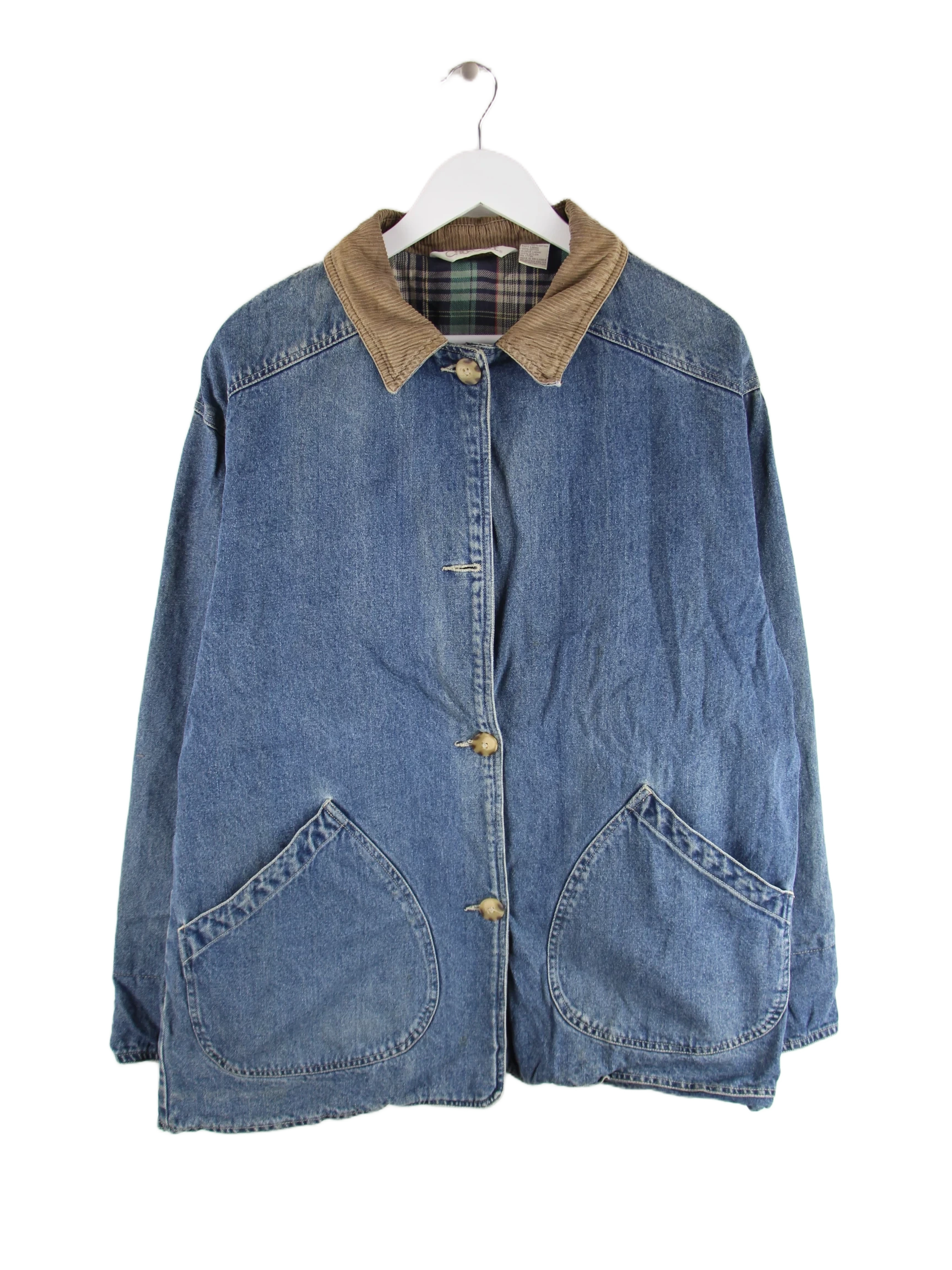 Vintage Jacke Blau L – Vorderseite