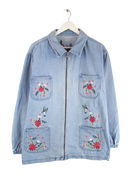 Vintage Jacke Blau M – Vorderseite