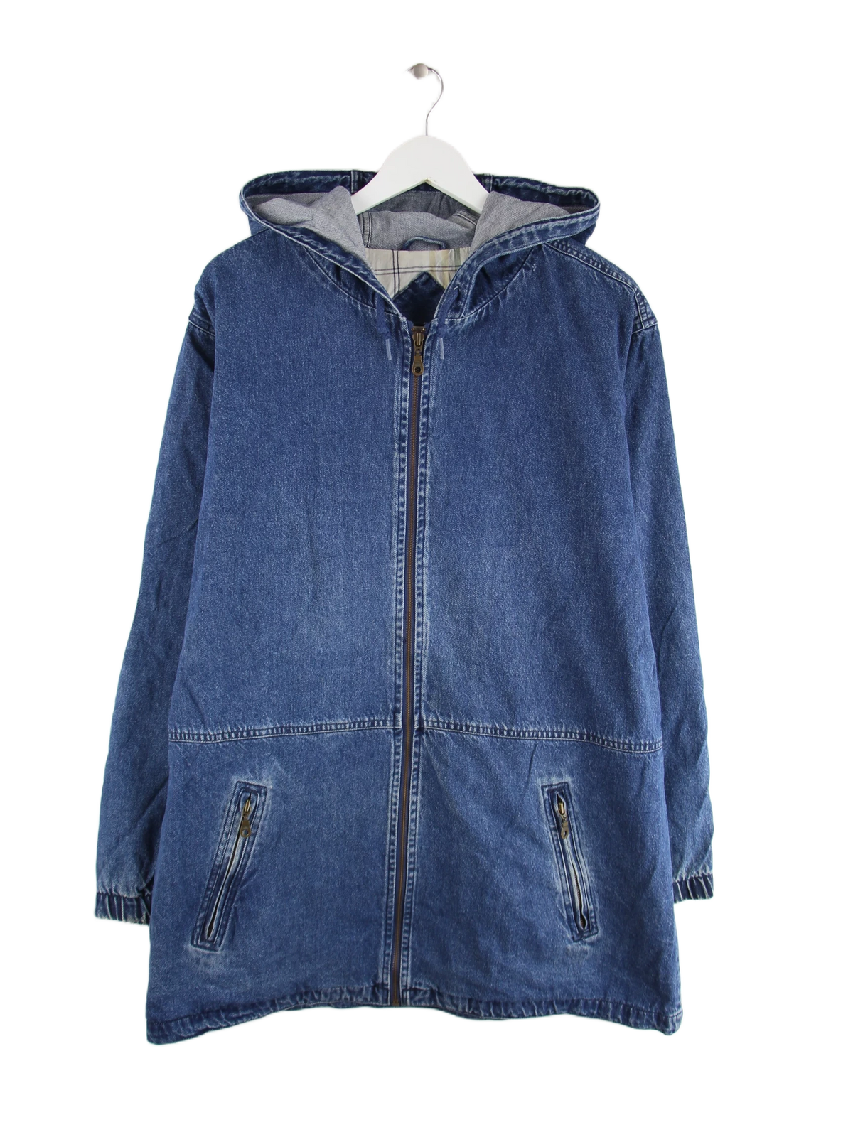 Vintage Jacke Blau L – Vorderseite