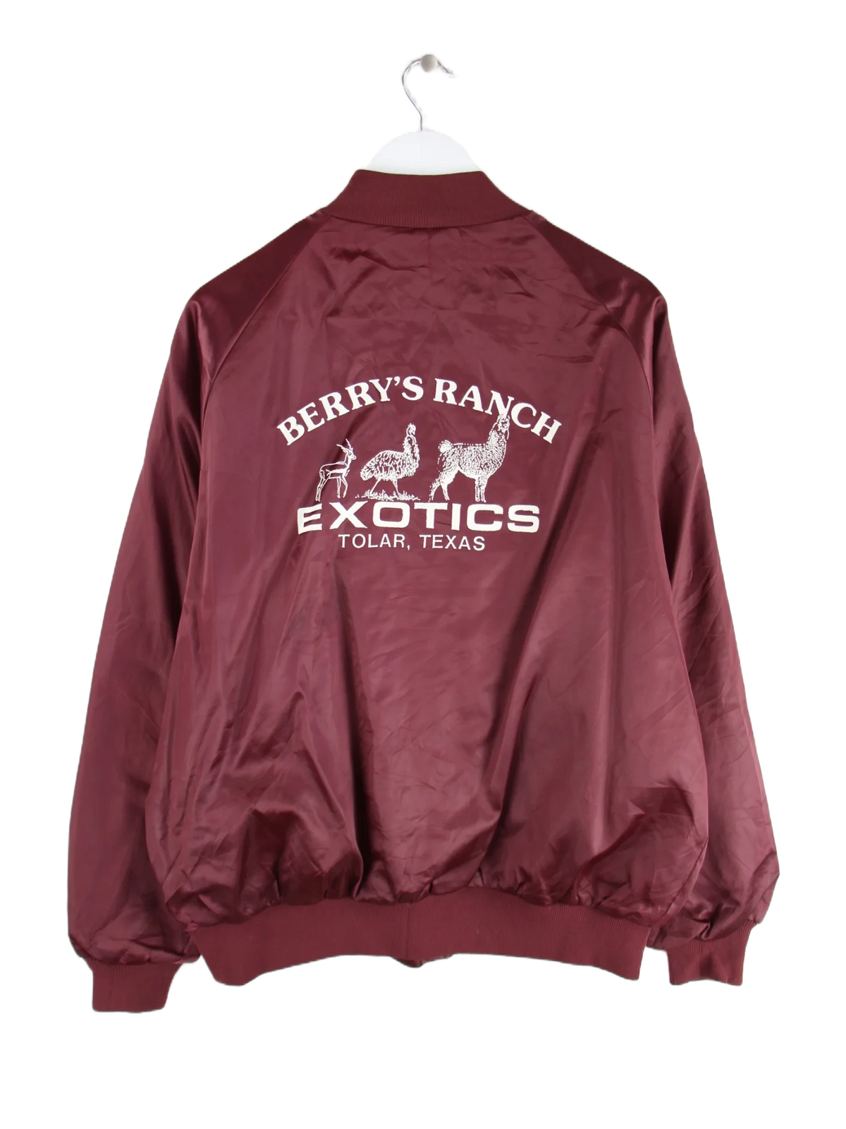 Vintage Jacke Rot XL – Rückseite