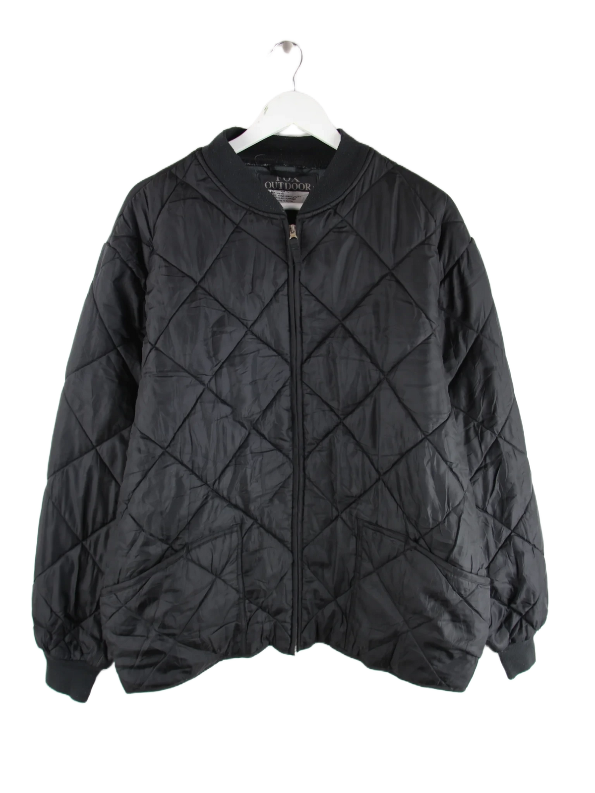 Vintage Jacke Schwarz XL – Vorderseite