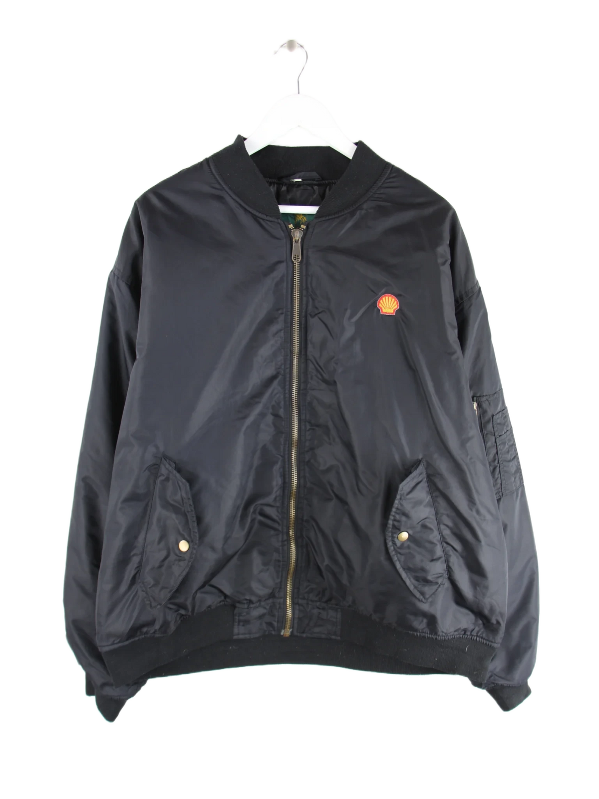 Vintage Jacke Schwarz XL – Vorderseite