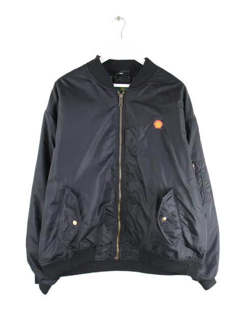Vintage Jacke Schwarz XL – Vorderseite