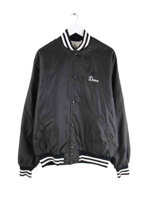 Vintage Jacke Schwarz XXL – Vorderseite