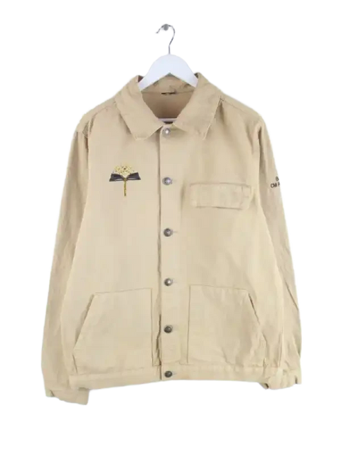Vintage Jeansjacke Beige XL – Vorderseite