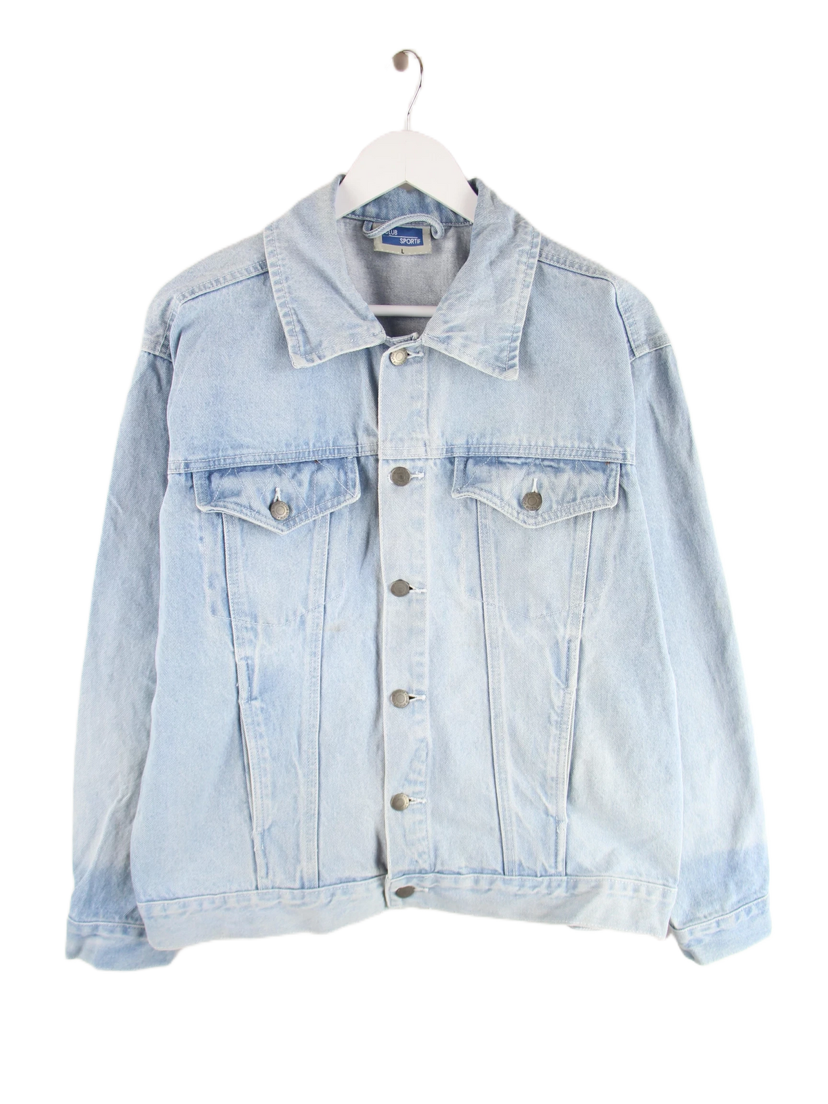 Vintage Jeansjacke Blau L – Vorderseite
