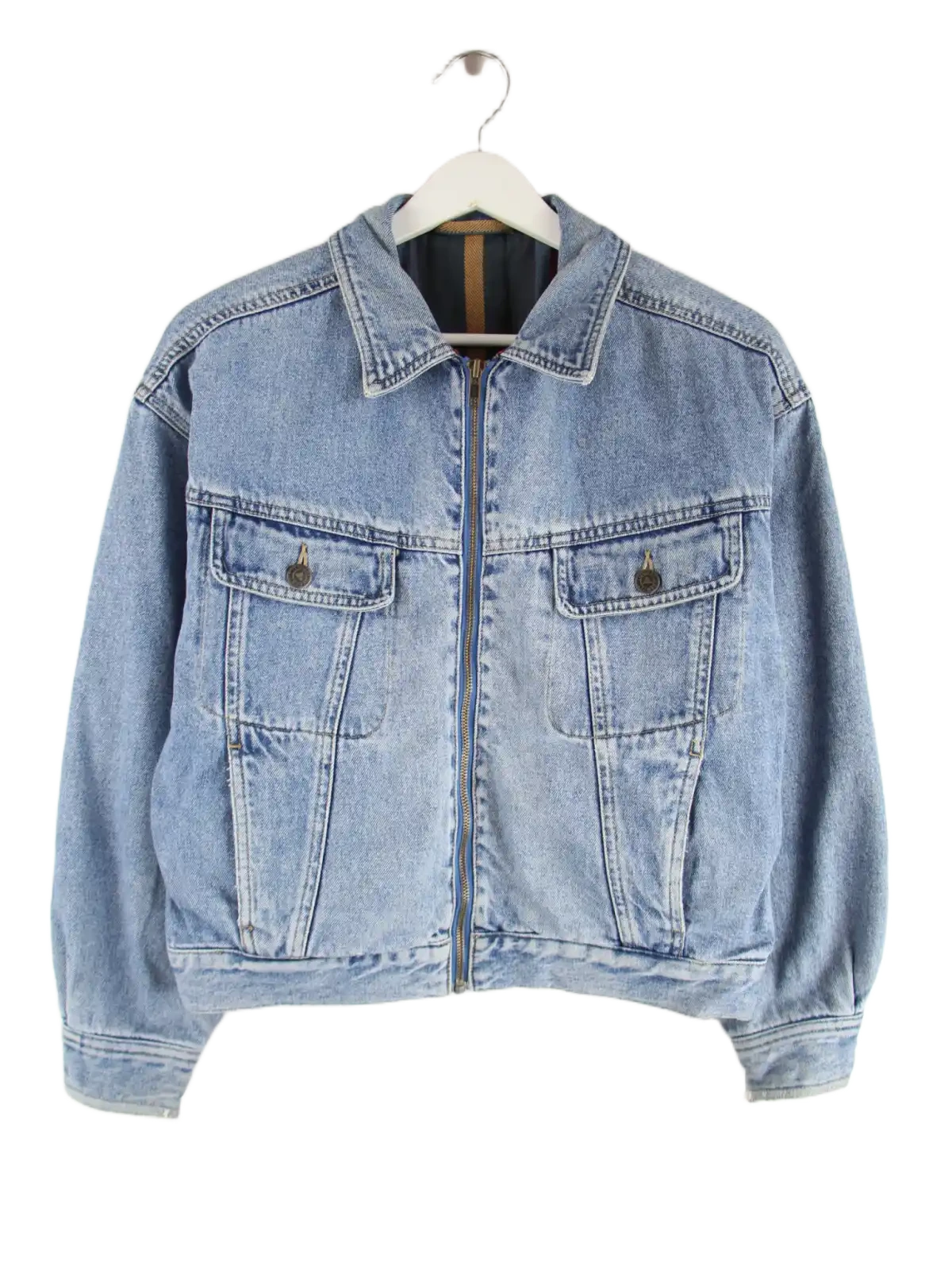 Vintage Jeansjacke Blau S – Vorderseite