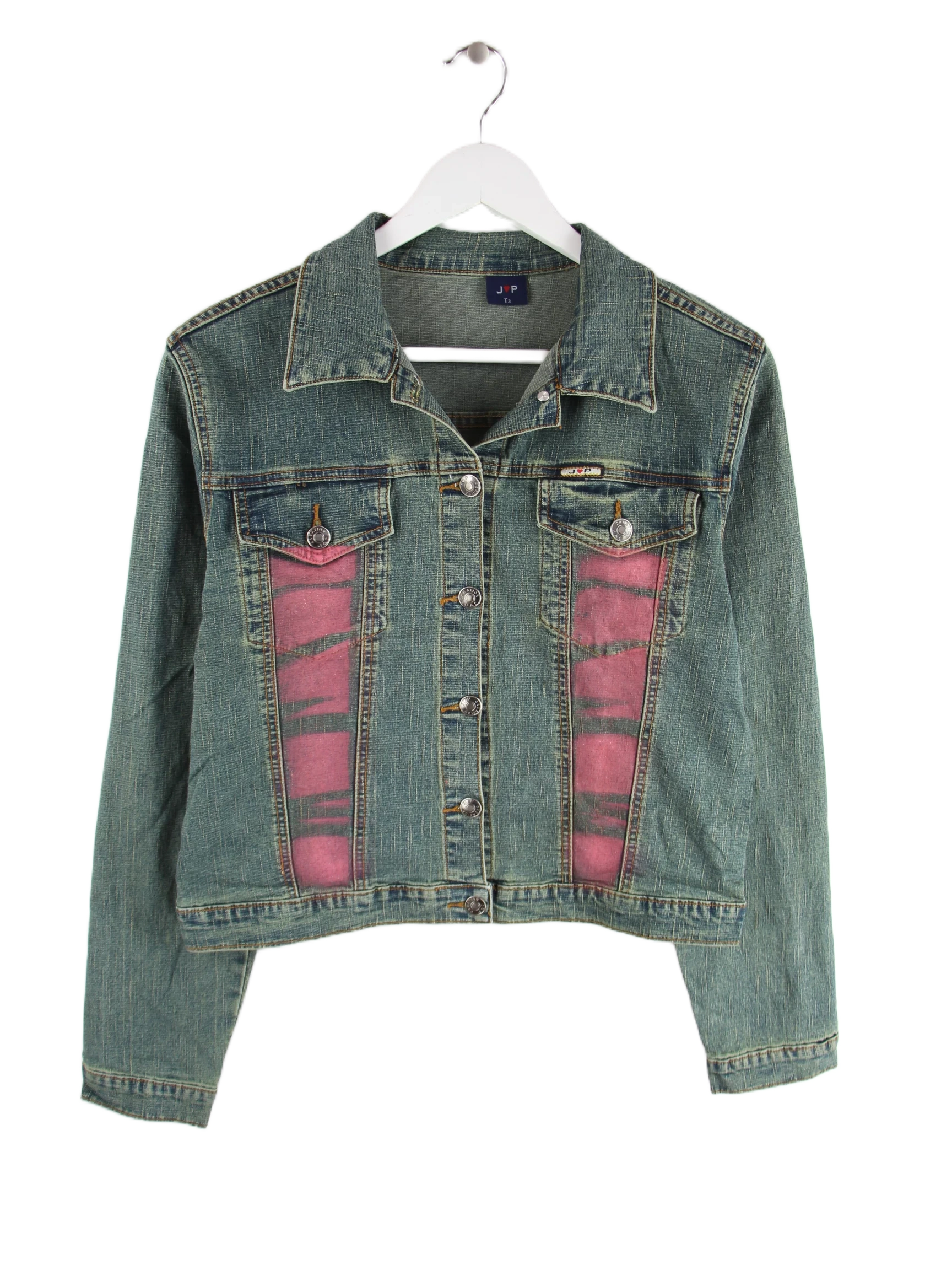 Vintage Jeansjacke Blau XS – Vorderseite