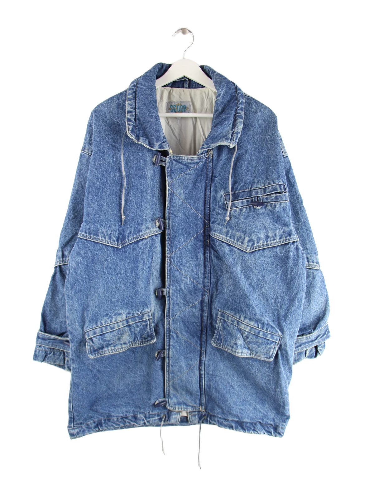 Vintage Jeansjacke Blau XL – Vorderseite