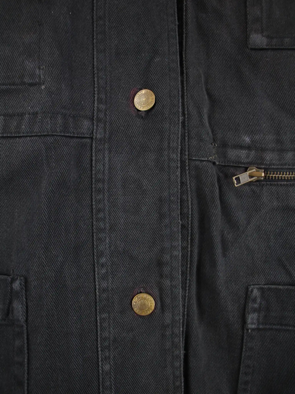 Vintage Jeansjacke Schwarz 3XL – Detailbild 1