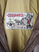 Vintage Lederjacke Braun M – Etikett