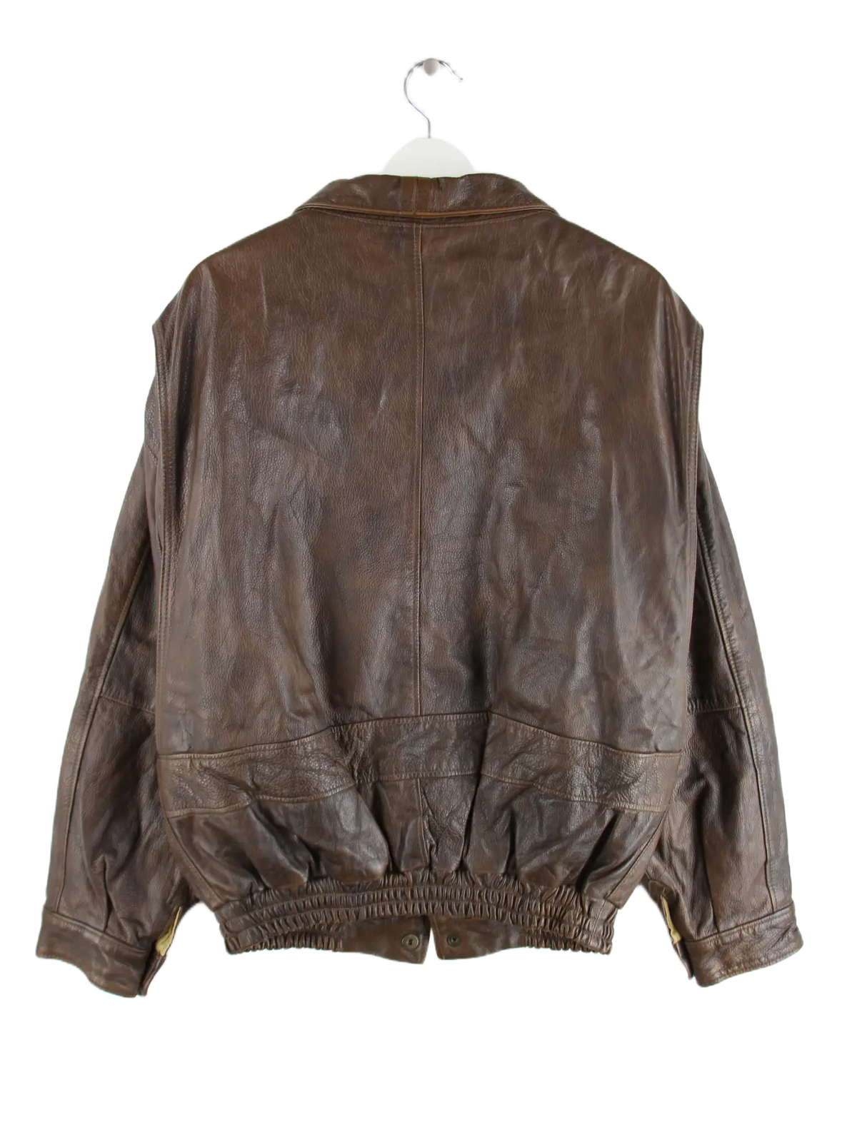 Vintage Lederjacke Braun M – Rückseite