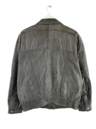 Vintage Lederjacke Grün L – Rückseite
