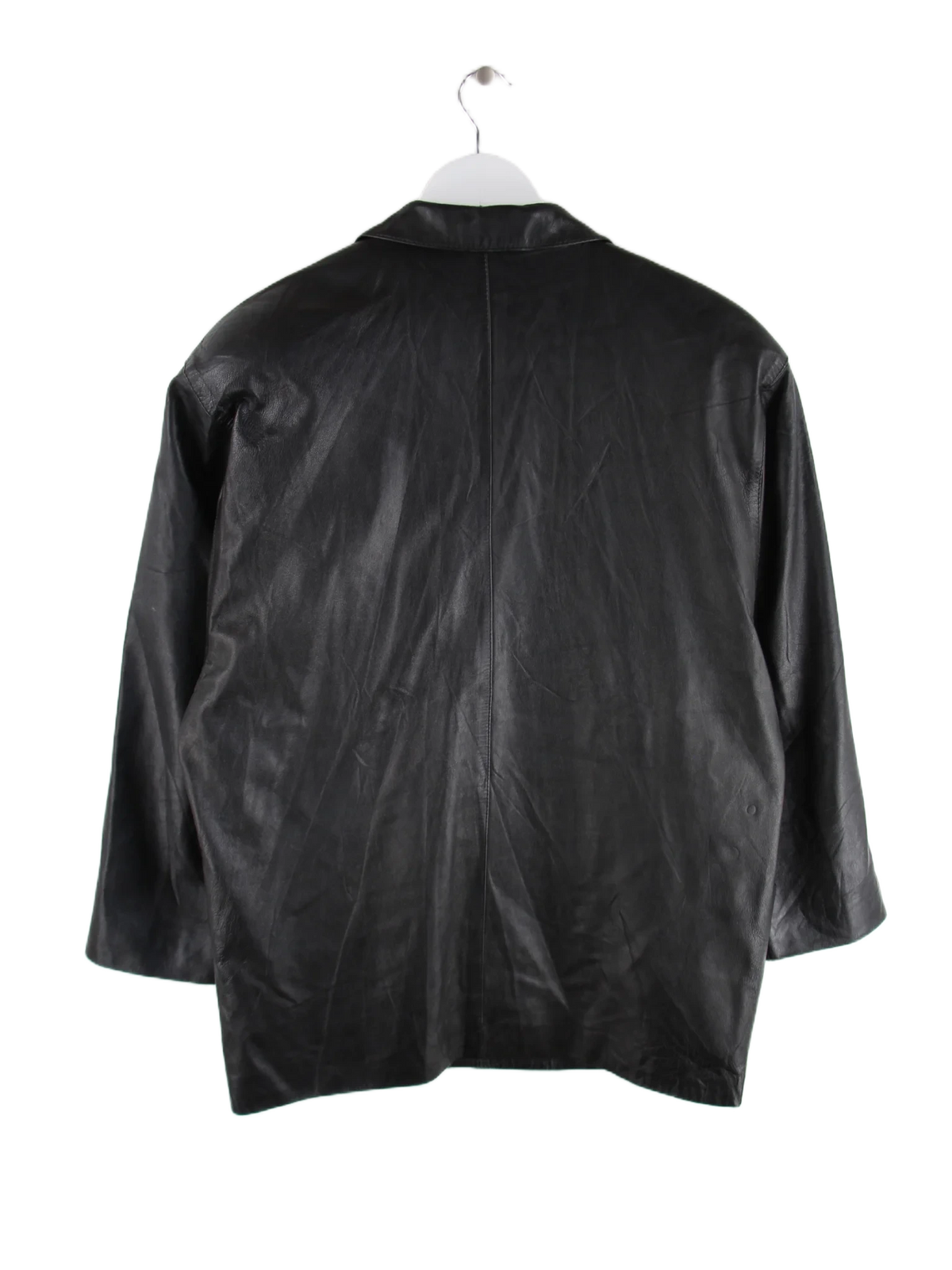 Vintage Lederjacke Schwarz L – Rückseite