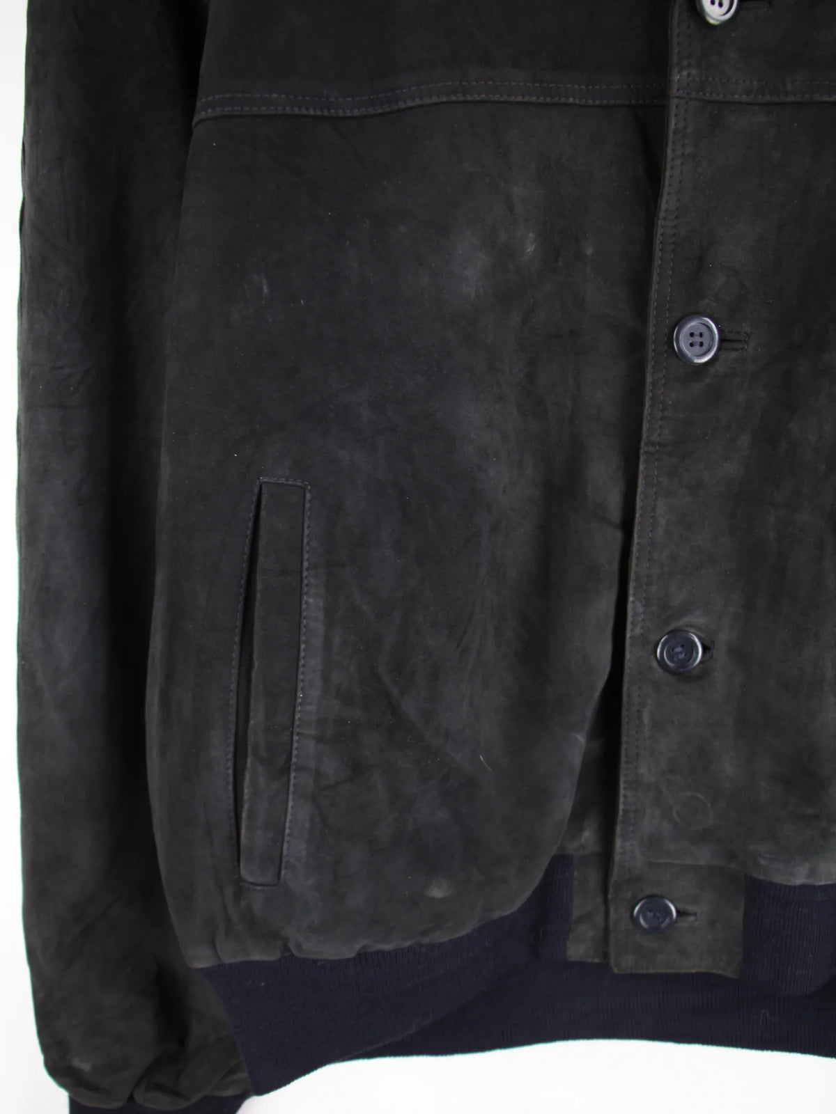 Vintage Lederjacke Schwarz XL – Etikett