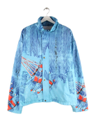 Vintage Leichte Jacke Blau XXL – Vorderseite