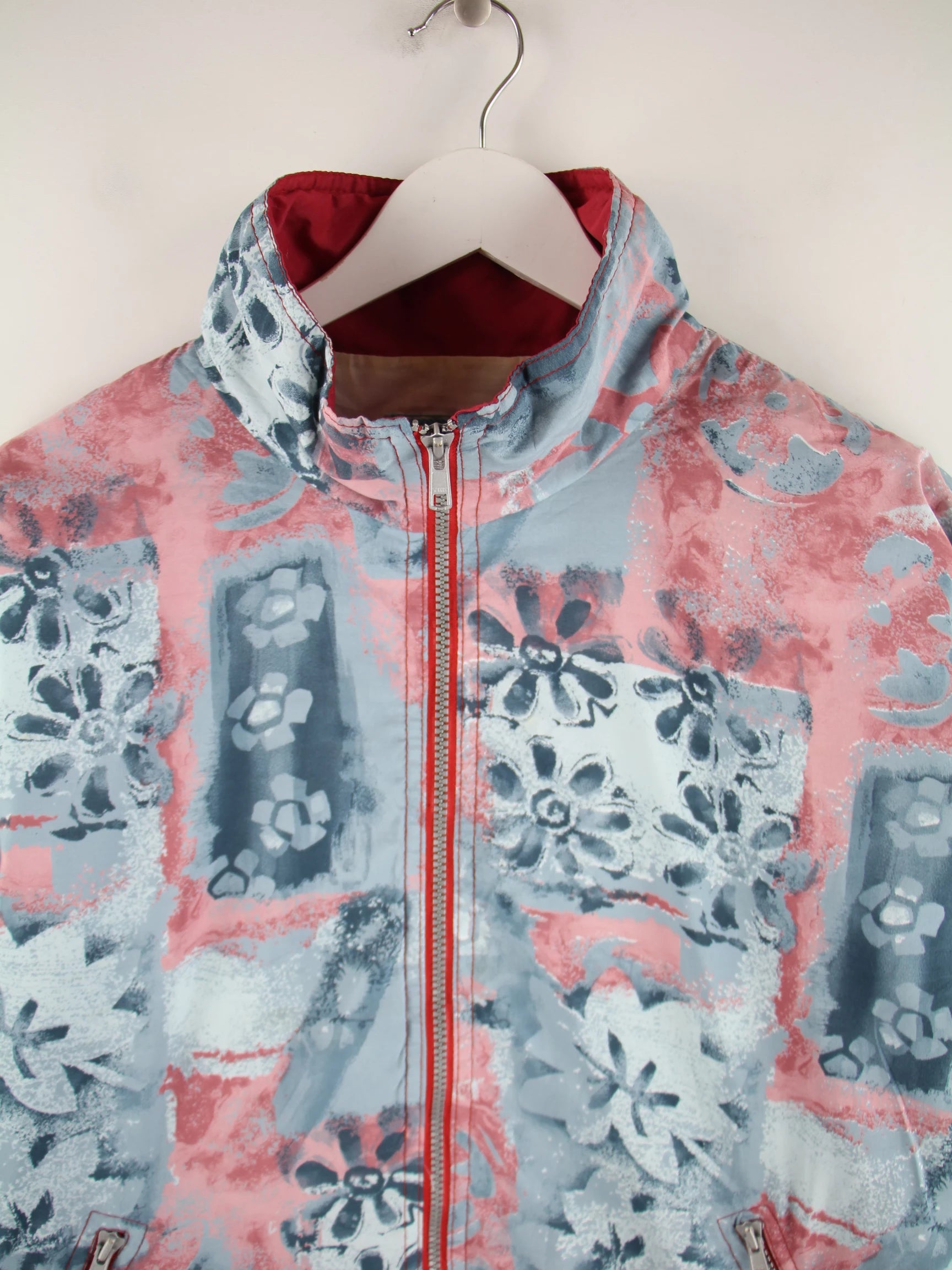 Vintage Leichte Jacke Mehrfarbig M – Detailansicht Vorderseite