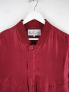 Vintage Leichte Jacke Rot XL – Detailansicht Vorderseite