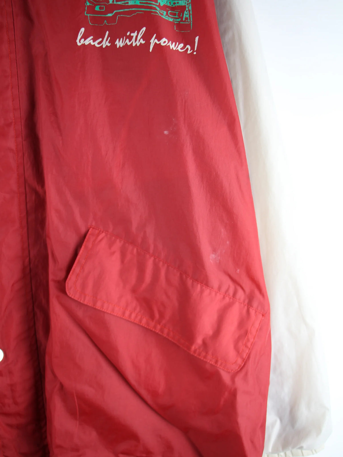 Vintage Leichte Jacke Rot XXL – Detailbild 1