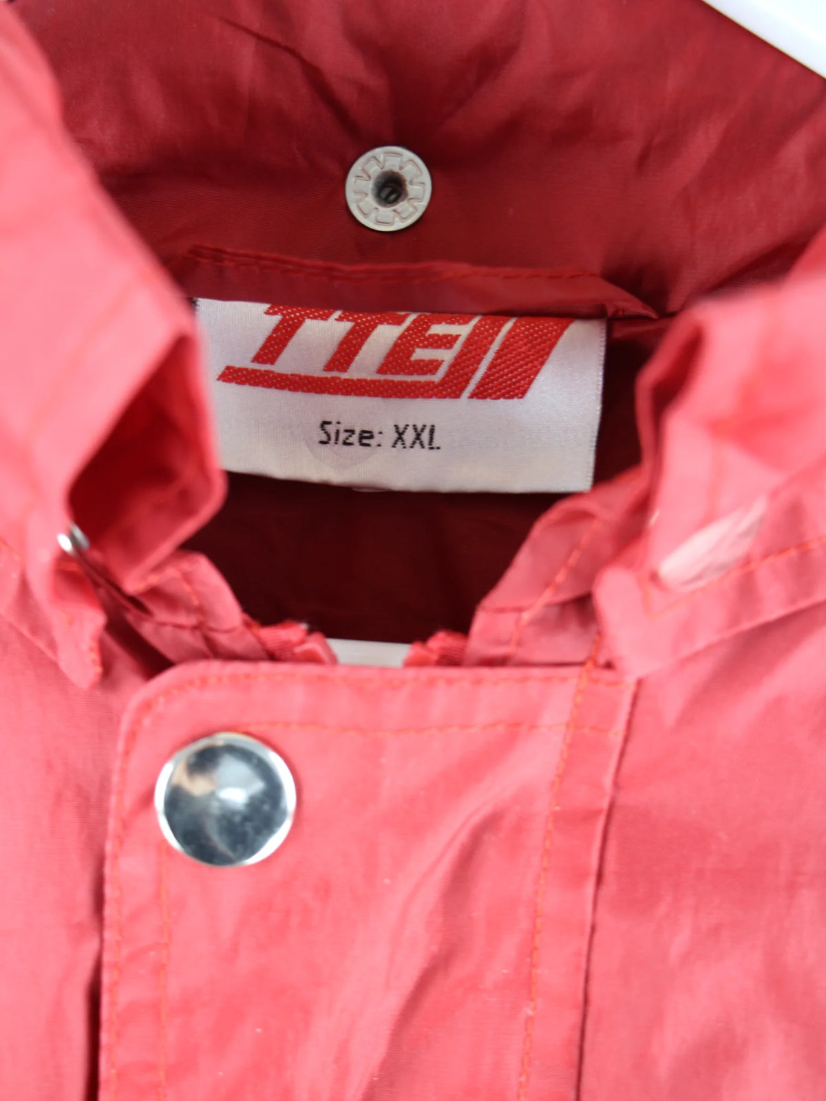 Vintage Leichte Jacke Rot XXL – Etikett