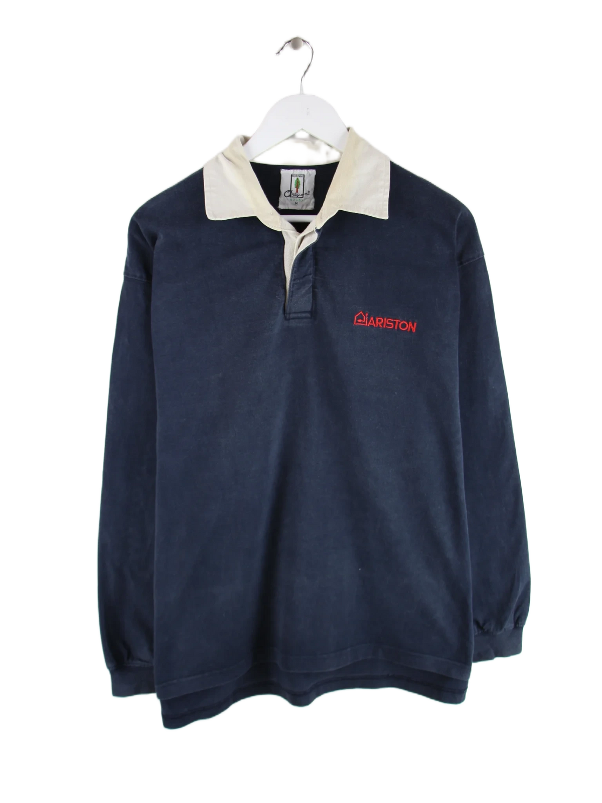 Vintage Polo Blau M – Vorderseite