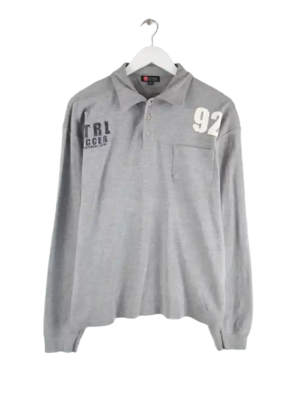 Vintage Polo Grau XL – Vorderseite