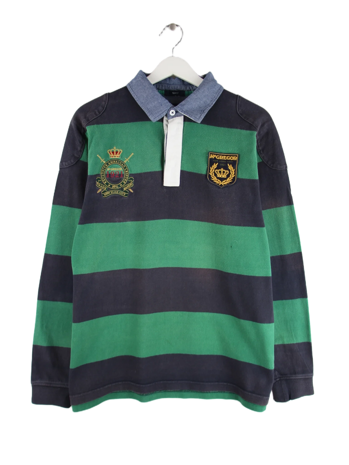 Vintage Polo Mehrfarbig XL – Vorderseite