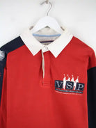 Vintage Polo Rot XXL – Detailansicht Vorderseite