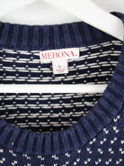 Vintage Pullover Blau L – Etikett