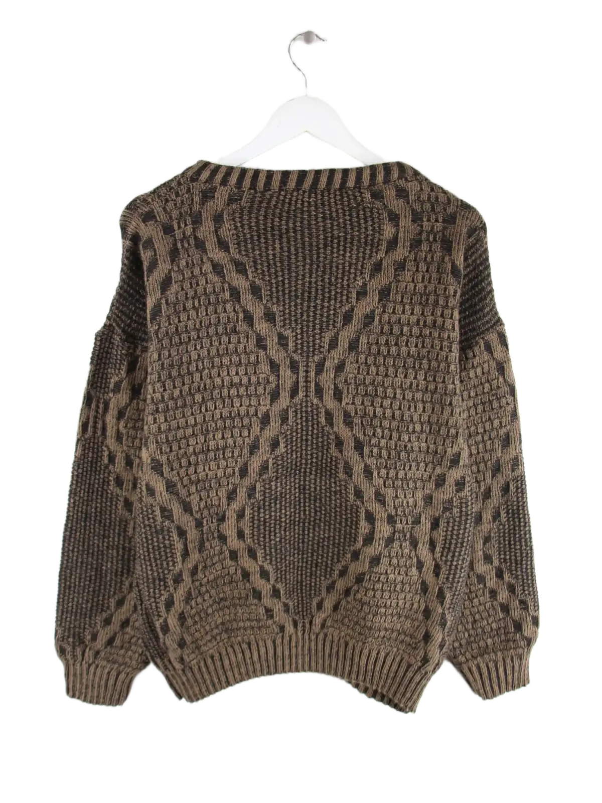 Vintage Pullover Braun M – Rückseite