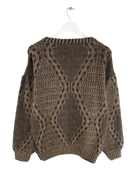 Vintage Pullover Braun M – Rückseite