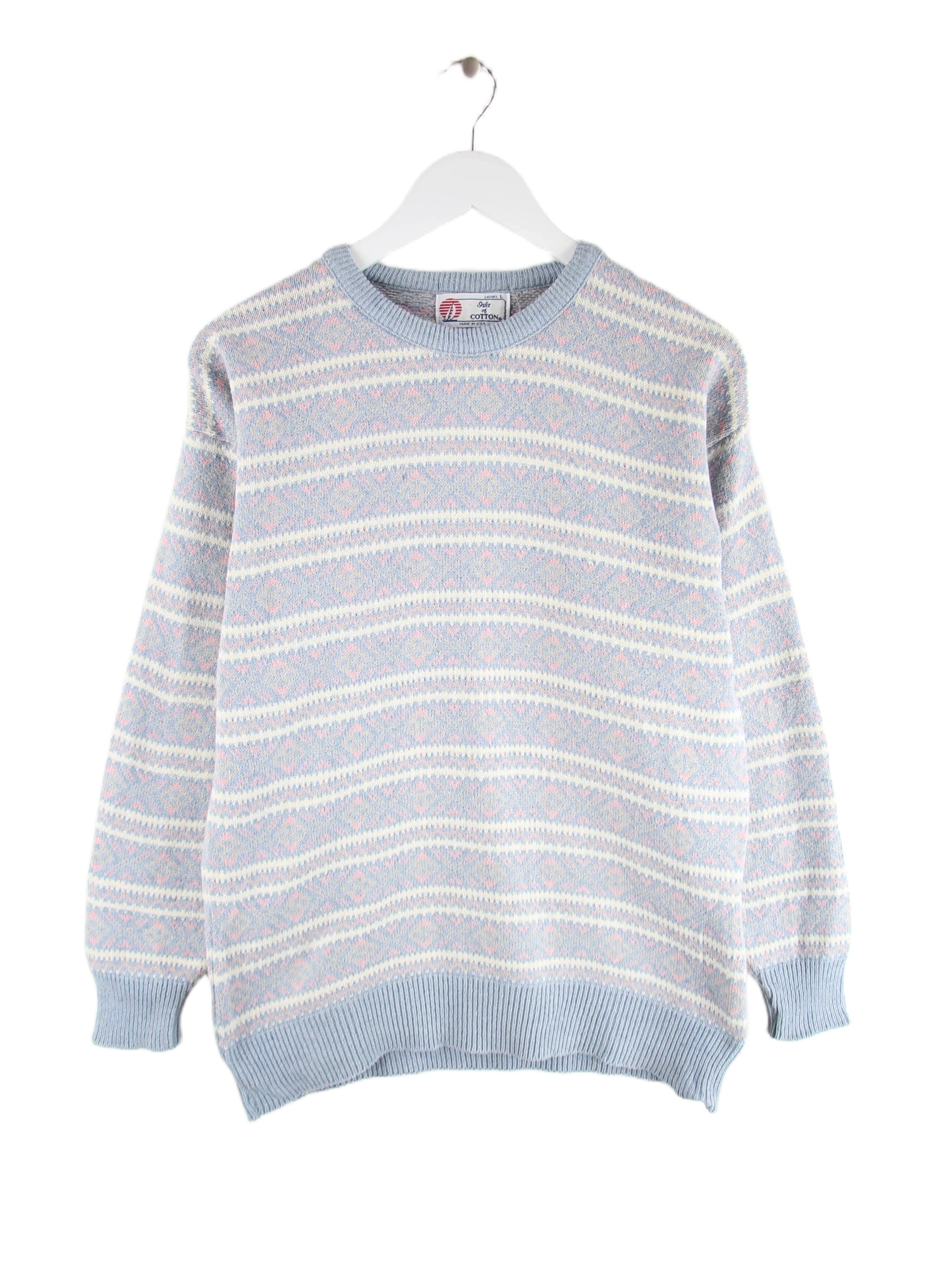 Vintage Pullover Mehrfarbig L – Vorderseite