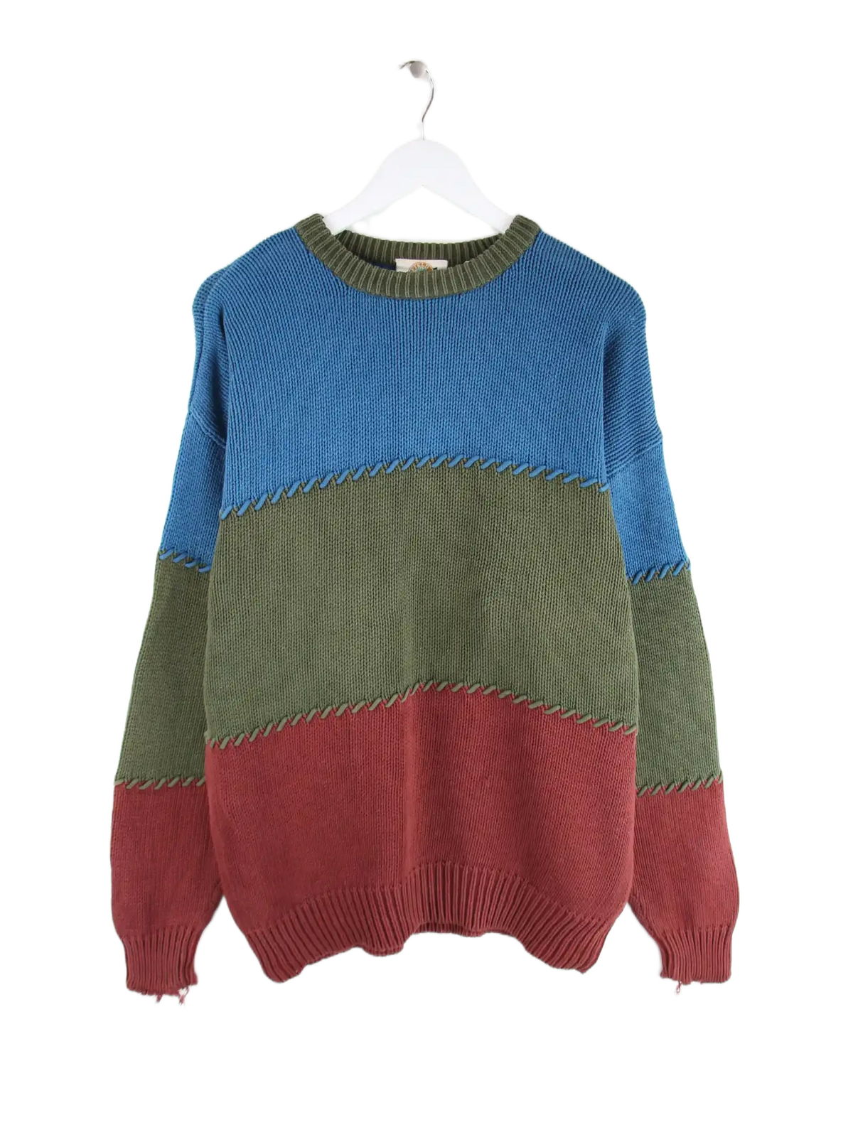 Vintage Pullover Mehrfarbig M – Vorderseite