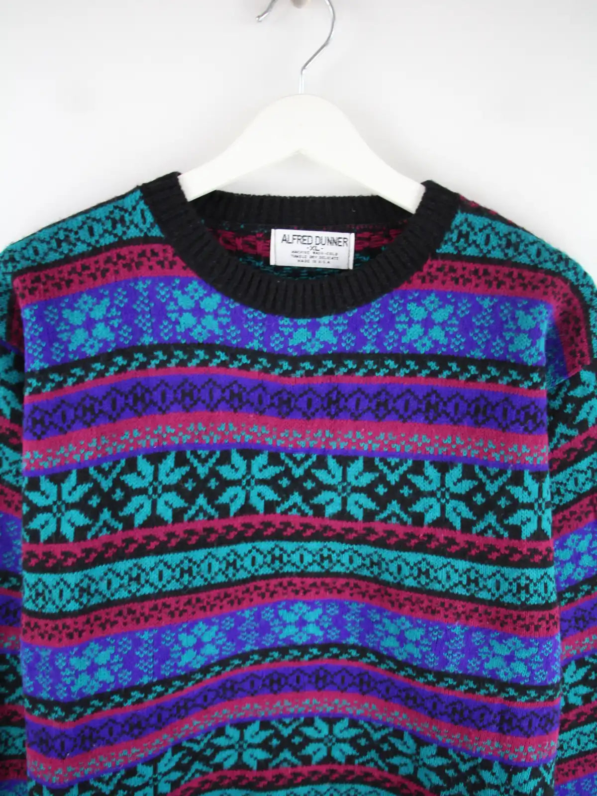Vintage Pullover Mehrfarbig XL – Etikett