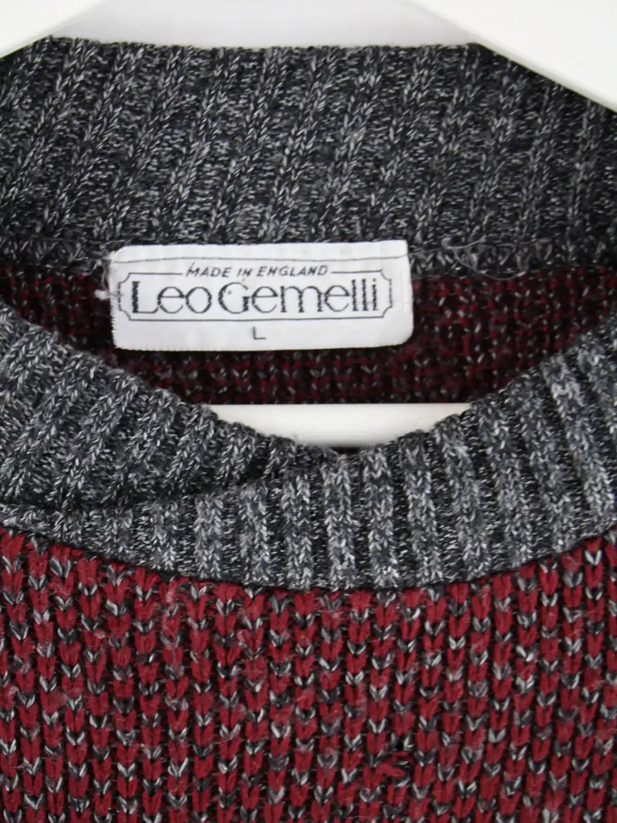 Vintage Pullover Rot L – Detailbild 1