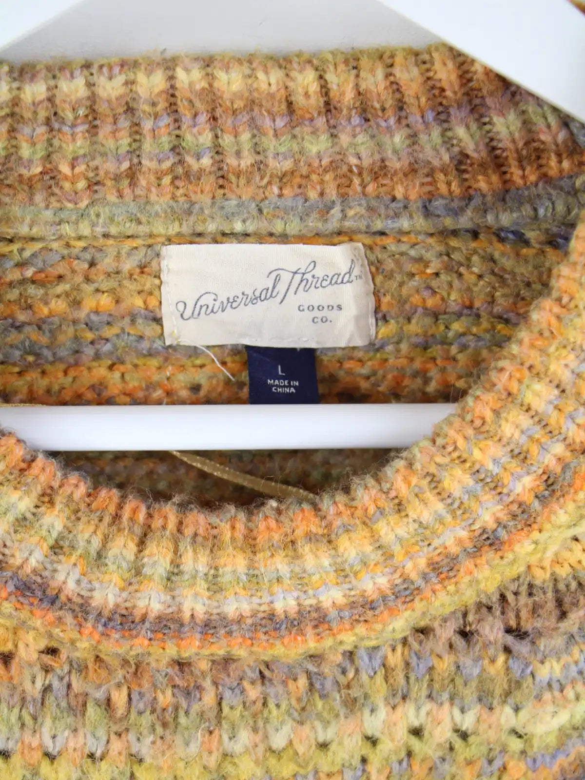 Vintage Pullover Schwarz L – Etikett