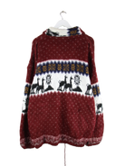 Vintage Strickjacke Mehrfarbig XXL – Rückseite