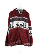 Vintage Strickjacke Mehrfarbig XXL – Vorderseite